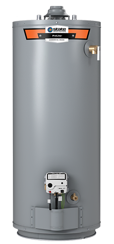 State 40 gallon short blanketed gas water heater